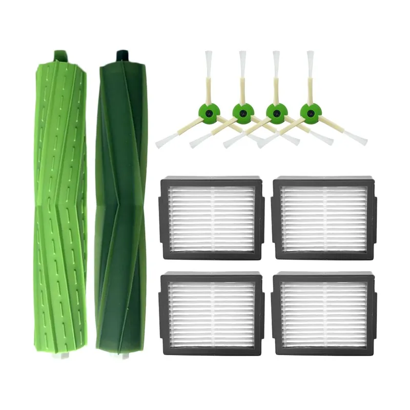 Vedlikeholdssett med filter, børster og mop for iRobot Roomba i1, i3, i4, i5, i6, i7 robotstøvsuger