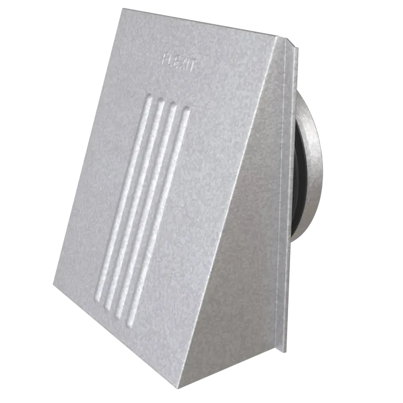 Kappe m/nippel stål 6×6″ Ø125
